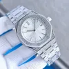 다이아몬드 시계 자동 기계식 41mm 남성 남성용 손목 시계 스테인리스 스틸 클래식 손목 시계 Montre de Luxe.