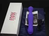 Sexvibratorer Masturbators Case Silicone Walls Vibrator kraftfull USB Loading Double Head Vibrating Anal Plug Clit Masturbating Prostate Massage Dildo 1013