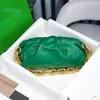 مصمم الفخامة حقيبة القابض من حقيبة السلسلة الأخضر مع حقيبة كتف من الذهب 6708 7A حجم الجودة 30x16x12cm