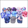 Caps Hats Acessórios Baby Kids Maternity Tie Tye Graffiti Print Fashion Hip Hop Summer Spring Autumn Dharg