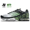 Top Fashion Mens Cushion OG Sports Tuned Tn 3 Plus III Outdoor Shoes US 12 White Black Grey Obsydian Neon Ghost Green Aqua Women TN3 Outdoor