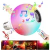 E27 APP SMART RGB Ampul Işık Kablosuz Bluetooth Hoparlör LED LAMBA RGBW Hafif Müzik Oyuncusu Dimmabable Uzaktan Kumanda 110V 220V5312035