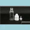Pet Needle Bottle 5Ml Plastic Dropper Clear 5 Ml E Liquid For E-Juice 13 Colors Drop Delivery 2021 Packing Bottles Office School Business