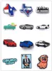 Racing Car Croc Charms Cartoon Akcesoria Pvc Dekoracja obuwia dla Croc Girls Kids Party X-Mas Prezenty