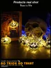 Strings Pumpkin Light String Halloween Decoration LED Gold-plated Lantern With Waterproof Battery Box Remote ControlLED StringsLED