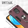 Étuis de téléphone à anneau magnétique en métal pour Xiaomi Redmi 5A 6 6A 7 7A Note 4 4X 5 8 8T 9 10 Pro 9S 9T housse de support d'armure