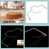 Cake Tools Bakeware Kitchen Dining Bar Home Garden Wholesale Kitchen Diy Baking Accessories Double Line Slicer Dhcdx