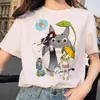 Women039s TShirt Mon Voisin Totoro Chemises Pour Femmes Kawaii Japonais Ulzzang Tshirt Anime Miyazaki Hayao Tee Femelle Harajuku5633190