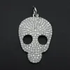 Alta qualità CZ Micro Pave Skull Beads Charm Ciondolo Pandora fai da te per la realizzazione di collane