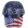 Custom high quality baseball caps for women Cotton Rhinestone Hat snapback cap with letter Desantis wholesale ZZA13401