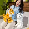 Simulação macia recheada Tiger Kawaii Animal Dolls Plush Toy Toy Tiger Family Pillow Baby Home Decoration Birthday Gift J220729