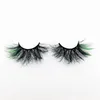 Colored 25mm 3D Mink Eyelashes 39 Styles Dramatic Fluffy Volume False Eyelash Highlight on the End Cosplay Costumes Full Strip Las9869923