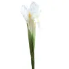 Couronnes De Fleurs Décoratives Ourwarm 3 Pcs Iris Artificielle Faux Soie Plante Branche Bouquet Real Touch Dîner Pour La Maison Table De Noce Déco