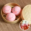 Kawaii Toys Squishy Food Toys Fake Steamaged Dumpling Hamburger Squeez le soulagement de la stress croissant lent Fidget Pop Antistress Ball 220531