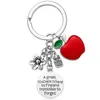 Party rostfritt stål Keychain Teacher's Day Valentine's Day Christmas Birthday Present LK247