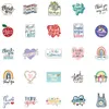 50 stks Skateboard Stickers Bedankt Waardering voor Auto Baby Scrapbooking Potlood Case Dagboek Telefoon Laptop Planner Decoratie Boek Album Kinderen Speelgoed DIY Decals