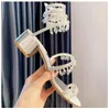 Обувь Rene Caovilla Sandals Роскошное дизайнер Crystal Light Penden Twining Foot Cring High Help Shouse Top Caffice Clock Land Antestone 10 см каблуки сандалия на каблуке