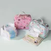 Sacos de fraldas do bebê Sunveno Bolsa de maternidade para estampas de moda reutilizáveis ​​descartáveis ​​para fraldas secas para fralda descartável 21*17*7cm 220514