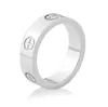 Fashion Rose Gold Stanless Steel Ring med stenkristall för flickor Kvinna Par i Wedding Cross 220719