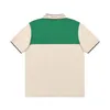 2022ss wiosna/lato Trend moda z krótkim rękawem nadruk z krajobrazem T-Shirt 100% bawełna wysokiej jakości żakardowa damska męska koszulka POLO j42111