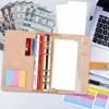 Подарочная обмена кольца Binder Planner-26PC Папка ноутбука с наклейками с прозрачными пластиковыми конвертами для путешествий PinkGift