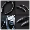 Steering Wheel Covers Carbon Universal Plastic Car Cover Non-Slip Accessories Fiber Pattern WheelSteering CoversSteering