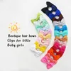 20pcs Baby Girls Hair Bows 2.5inch Grosgrain Ribbon Bows Alligator Hair Clips Barrettes Pigtly Bows Association for Kids