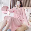 Sleep Lounge Cotton Maternity Wear Suknie pielęgniarskie Pajama L J220823