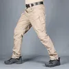 Pantalon cargo de camouflage pour hommes Pantalon militaire à poches multiples élastique Pantalon de jogging en plein air Pantalon tactique de grande taille pour hommes 220812