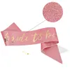 Decoração de festa Bachelorette Bride To Be Sash Bridal Shower Hen Night Balloons Decor Gifts Decorações de casamento SuppliesParty