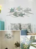 Wall Stickers Mediterranean Vintage Decoration Wrought Iron Home Hanging Metal Fish Creative 3D Stereo Bedroom Mural Ornaments