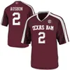 Rare Texas A&M Aggies College Football Jerseys Kellen Mond Jersey James Foster Connor Blumrick DeMarvin Leal Kendrick Rogers Custom Stitched