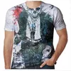 Мужские футболки Harajuku Skull Print Fuse Casual негабаритная уличная одежда Hip Hop 3D