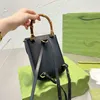 Handtasche Bambus Mini Rucksack Frauen Umhängetaschen Messenger Kleine Quadratische Brieftasche Dame Headbag