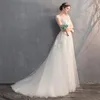 Andere Brautkleider Stickerei Gericht Tain Eine Linie Prinzessin Elegante Spitze Perlen Brautkleider Maßgeschneiderte Vestidos De NoviaAndere