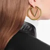 Mode guldhoop örhängen kvinnor diameter 3 cm 4 cm 5 cm stor cirkel enkel örhänge för kvinnans fest bröllopälskare presentförlovningssmycken för brud