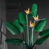 Yaratıcı Kuş Paradise Çiçekler Buketler Bitkiler Vazo ile Yapı Taşları Ev Dekorasyon Modeli Tuğla Toys Çocuk Kız Hediye 220527