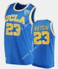 UCLAブルーインズバスケットボールペイトンワトソン＃23カレッジバスケットボールジャージーステッチ2022 NCAA