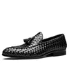 Robe chaussures hommes italiens en cuir formel gland mâle designer bureau sans lacet oxford pour zapatillas de hombre