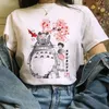 Totoro Studio Ghibli Harajuku Kawaii T-Shirt Damen Ullzang Miyazaki Hayao Tshirt Lustiges Cartoon T-Shirt Niedliches Anime Top T-Shirt weiblich für Muttertagsgeschenk