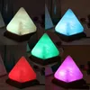 Ornamenti Comodino Scrivania Luce Piramide Lampada Sale Cristallo Roccia Artigianato Camera da letto Ornamento Arredamento Camera Casa Regalo in legno MYY Xdsfp