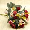 Estilo europeu 23 Head Rose Silk Rose Flor Home Room Party Decoration