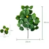 Flores decorativas grinaldas zerolife verde plantas artificiais para arbustos de jardim grama falsa eucalipto folhas laranja folhas de planta falsa casamento em casa