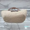 Sac De Paille Sacs À Bandoulière Sacs À Main Plaine Tricot Crochet Broderie Ouvert Fourre-Tout Décontracté Compartiment Intérieur Deux Fines Bretelles En Cuir 2022