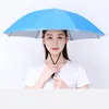 Berets Portable Rain Umbrella Hat Army Green Foldable Outdoor Pesca Sun Shade Waterproof Camping Fishing Headwear Cap Beach Head HatsBerets