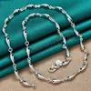 925 Sterling Silver Solid Water Drop Chain Necklace For Man Woman Wedding Engagement Party Charm Sieraden