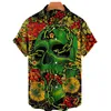 Men's Casual Shirts Hawaiian Shirt 3D Skull For Men Women Fashion Large Size Short Sleeve Top Vintage Clothing5xlMen's Chee22