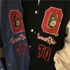 Erkek Ceketler İlkbahar ve Sonbahar Ceket Kadın Yabani Mektup Ayı Beyzbol Üniforması Harajuku Gevşek Tek Kısacası Jantmen's