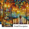 Paesaggio astratto moderno Stree Yellow Light Canvas Painting Poster Stampa Wall Art Picture For Living Room Home Decor Frameless