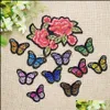 Sewing Notions Tools Apparel 2 Styles Butterflyes For Clothing Iron On Transfer Applique Flower Bags Jeans Diy Sew Embroidery Sticker Drop